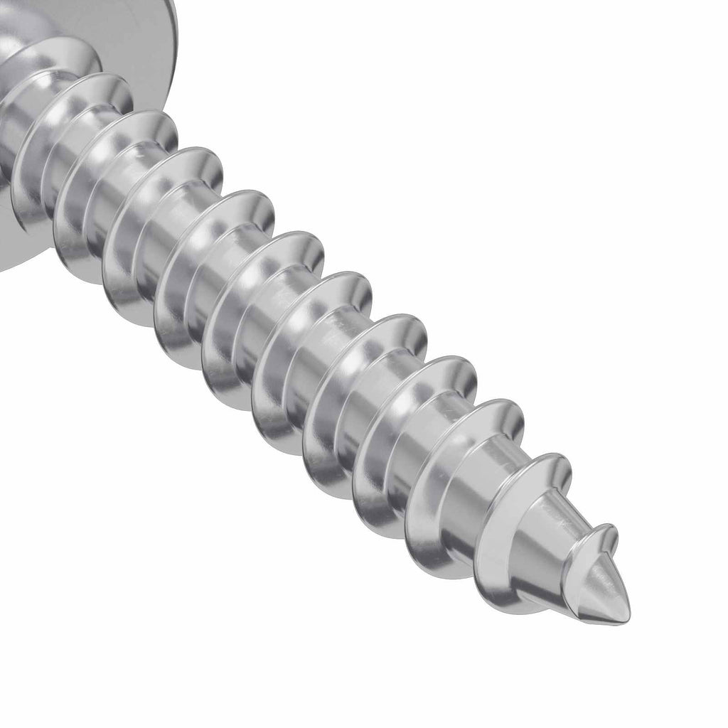 Tornillos de Madera 10976 pcs Plateado Acero