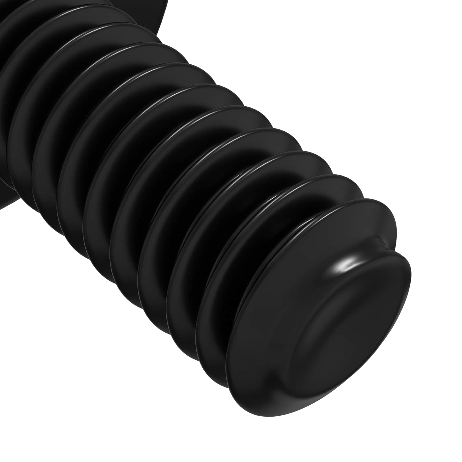 Tornillos de manga 12 pcs Negro M4 x 10 mm Hierro