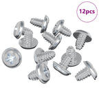 Tornillos de Bloqueo 12 pcs Plateado M4 x 5 mm Hierro