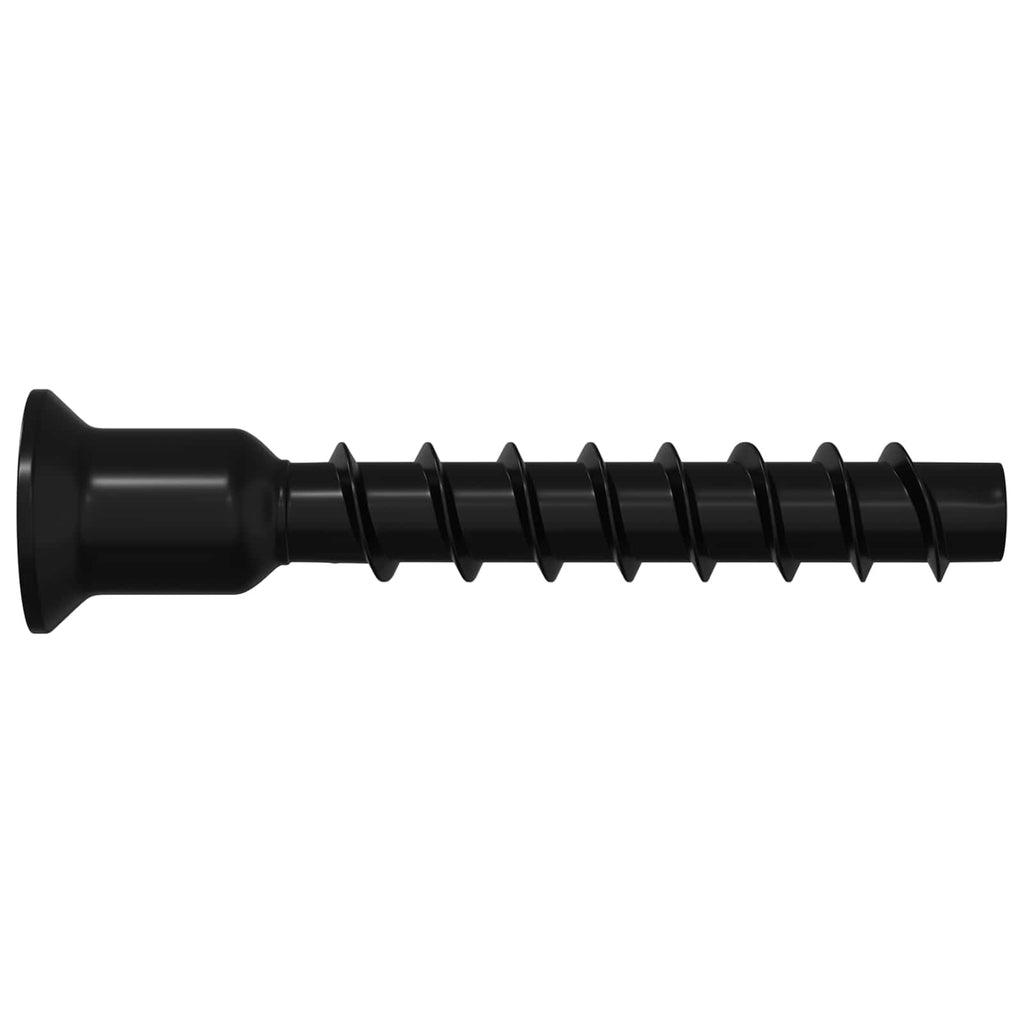 Tornillo de Cabeza de Capuchón de Enchufe 12 pcs Negro Hierro