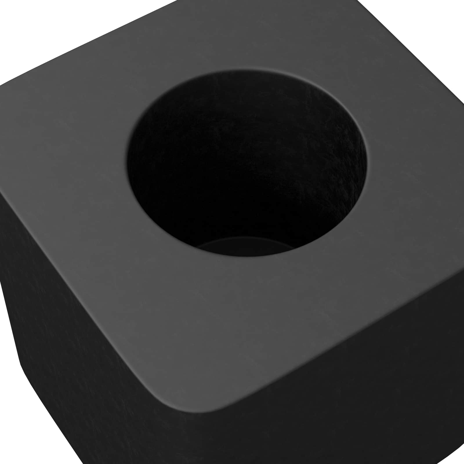 Sujeta Cajón 12 pcs Negro 15 x 15 x 15mm Copólímero PP