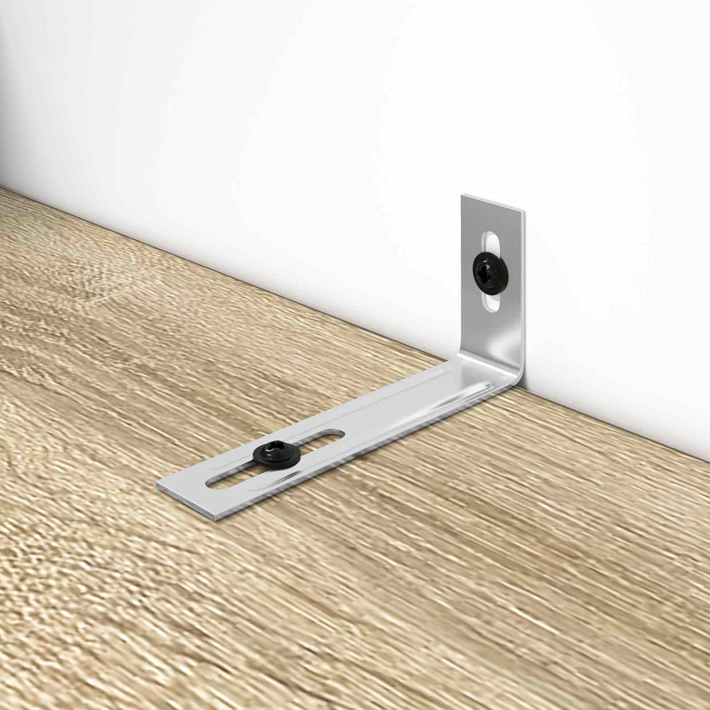 Soporte anti-vuelco 12 pcs Plateado 74,5 x 15 x 32 mm Hierro