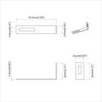 Soporte anti-vuelco 12 pcs Plateado 74,5 x 15 x 32 mm Hierro