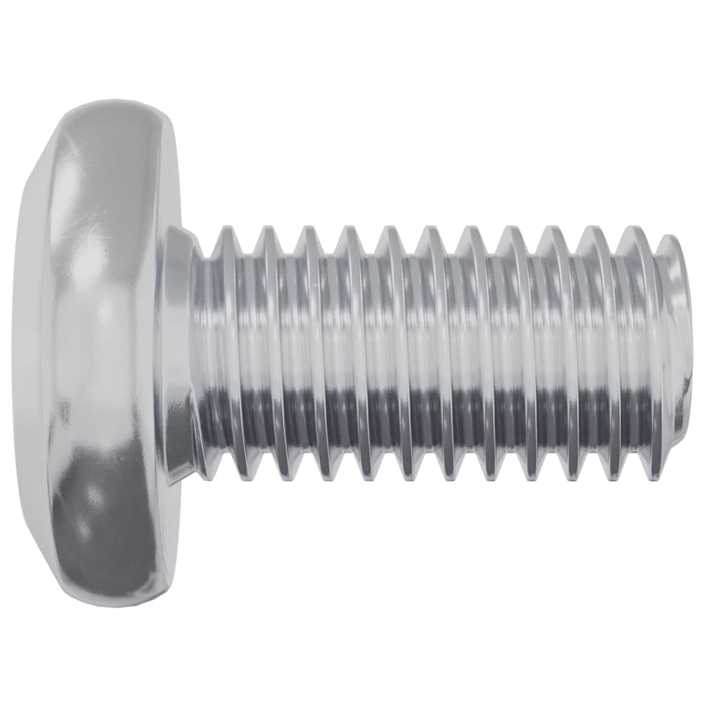 Tornillo de Bloqueo Liso 12 pcs Plateado M6 x 12 mm Acero