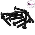 Tornillo 12 pcs Plateado 5 x 30 mm Hierro
