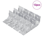 Soporte 12 pcs Recubierto de zinc 106 x 55 x 1,5mm Acero