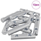Tuerca 12 pcs Recubierto de zinc 60 x 12 mm Hierro