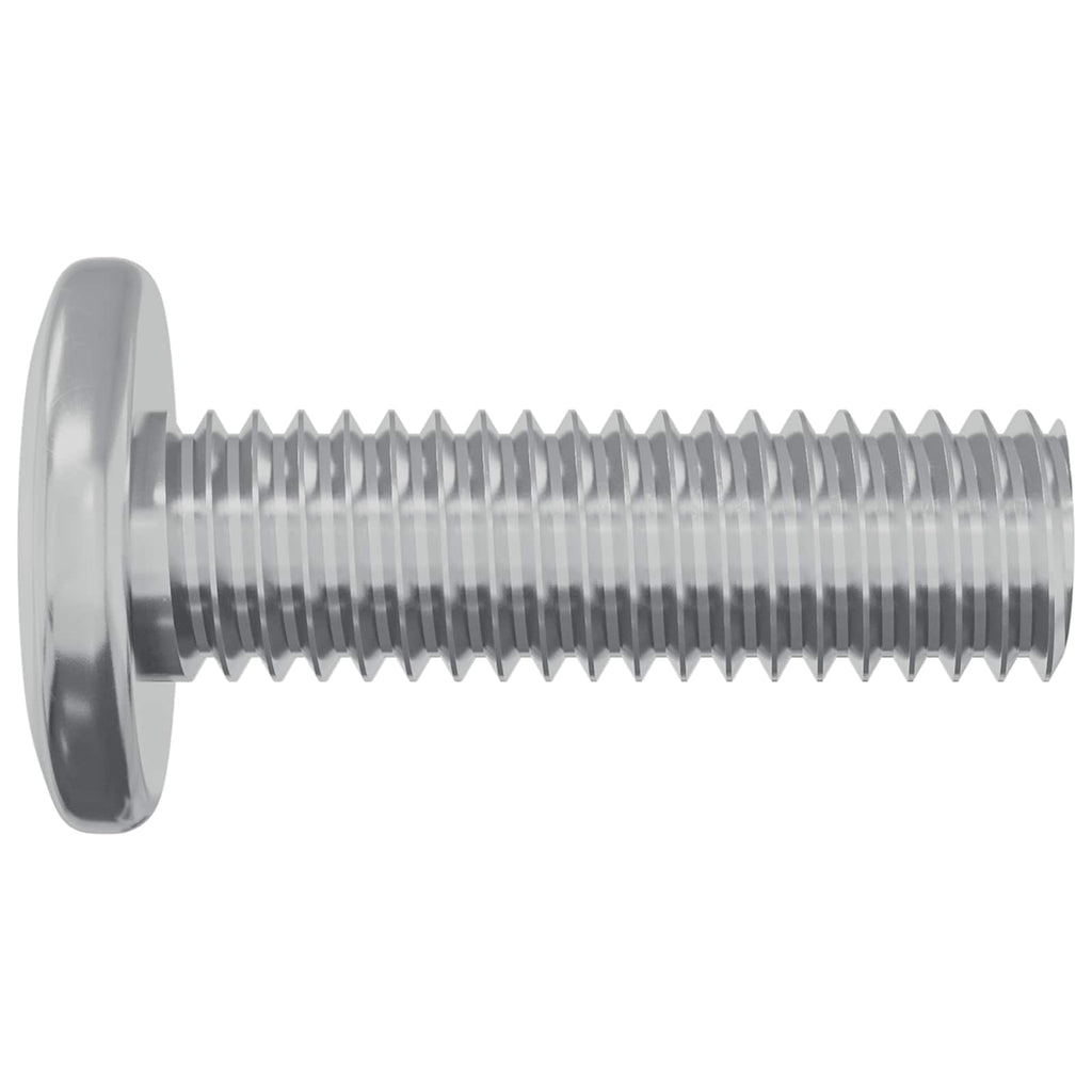Tornillo 12 pcs Plateado 8 x 25 mm Acero