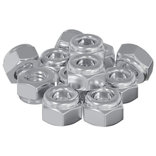 Porcas 12 pçs Prateado M6 x 10 mm Ferro