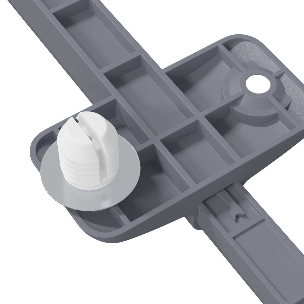 Amortiguador de cierre suave 1161 pcs Gris 125 x 47 x 15 mm PP