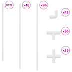 Tubo de PVC 12 pcs 12,2 x 1,8 x 500 mm PP, PE