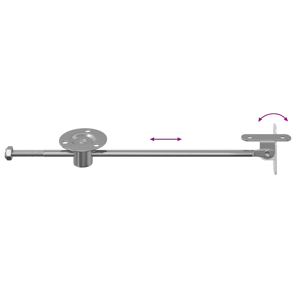 Bisagra de tirador 12 pcs Plateado 190 mm Metal