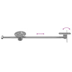 Bisagra de tirador 12 pcs Plateado 190 mm Metal