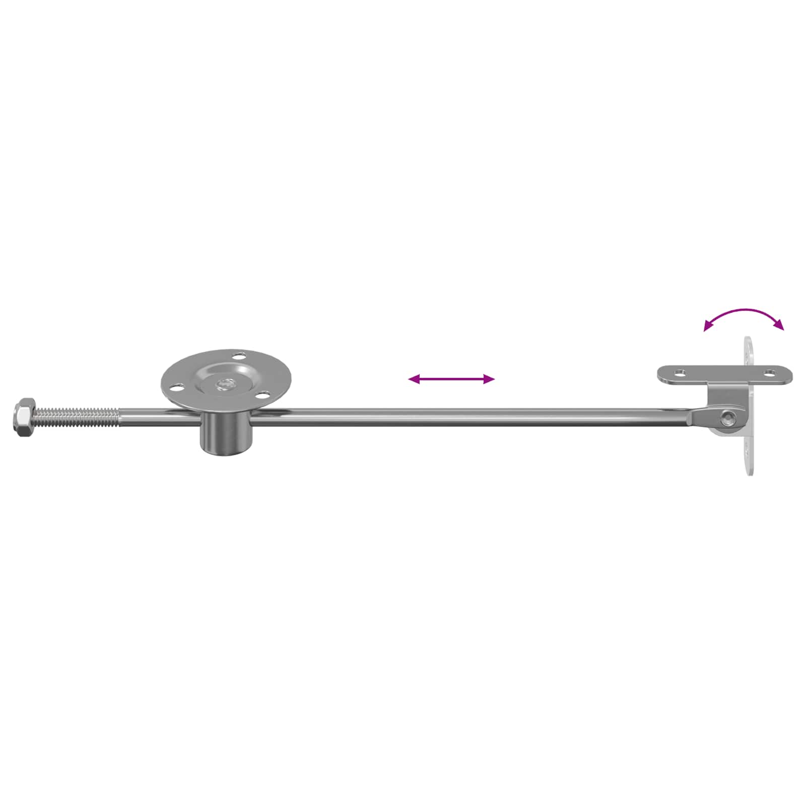 Bisagra de tirador 12 pcs Plateado 190 mm Metal