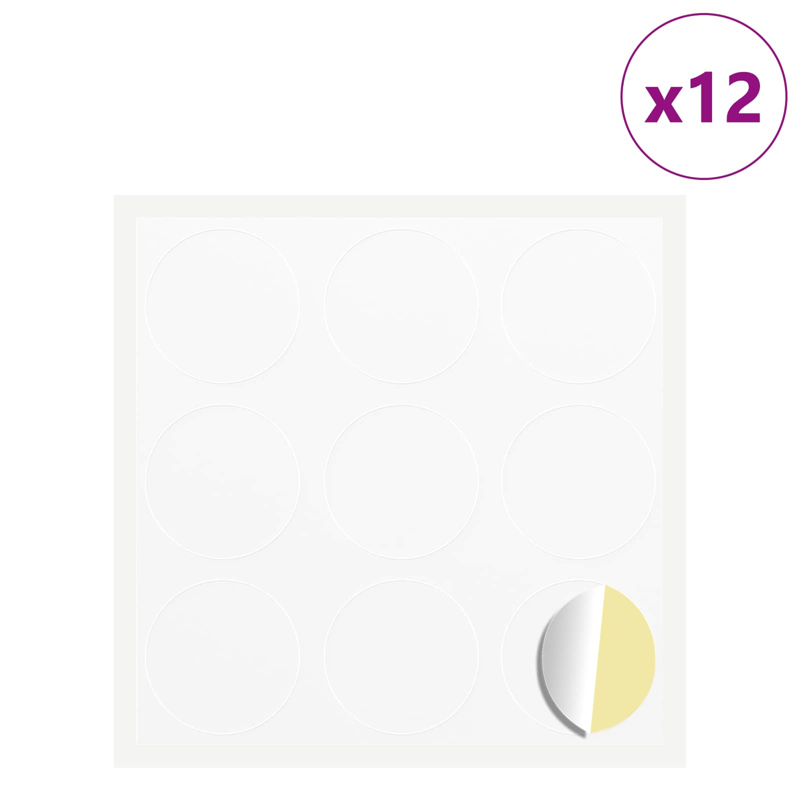 Sticker 12 pcs Ø 20 x 0,5 mm Papel