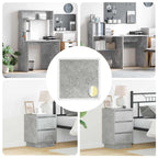 Cubierta de Tornillo Autoadhesiva 12 pcs Gris Concreto
