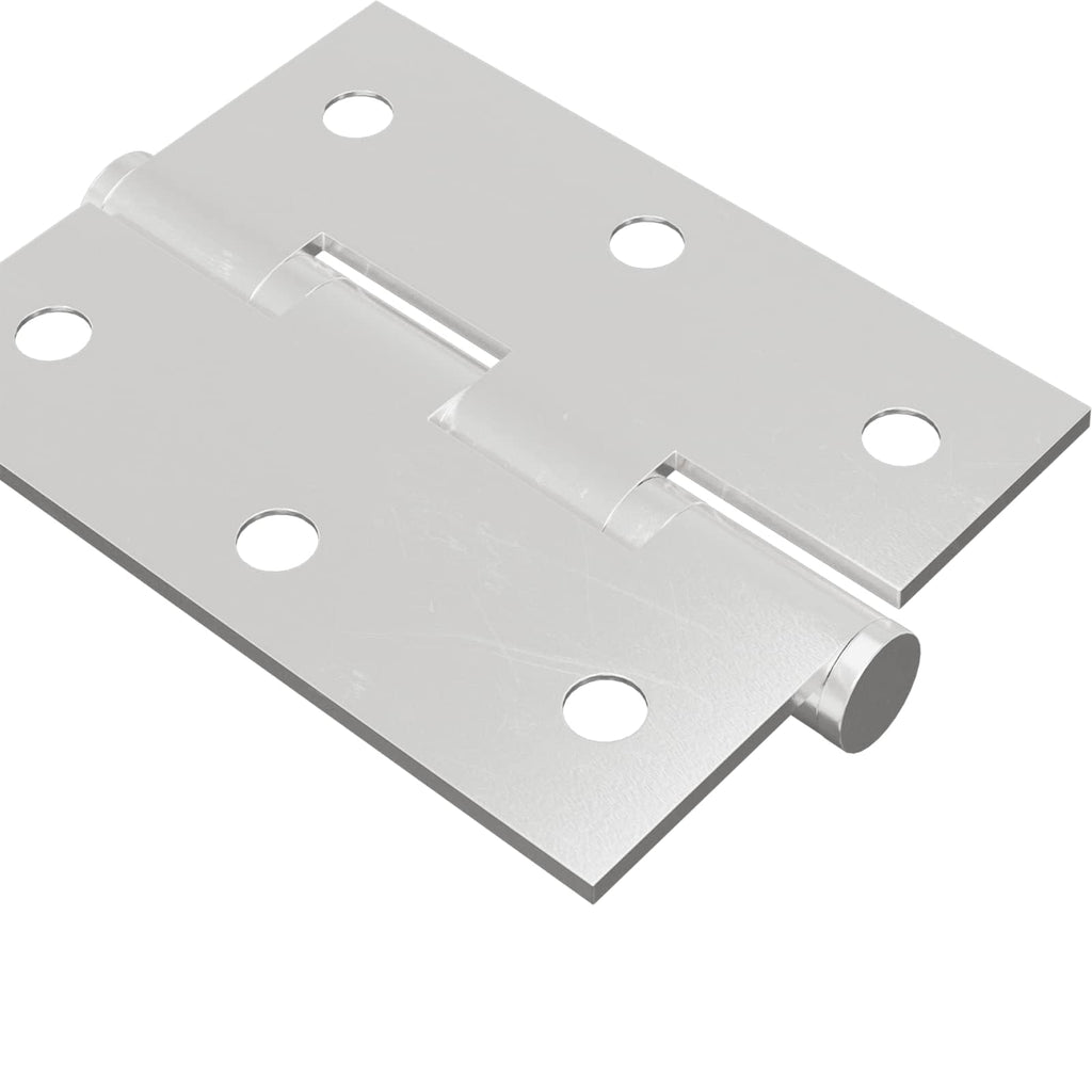Bisagra 2 pcs Plateado 50 x 38 x 1,3 mm Acero