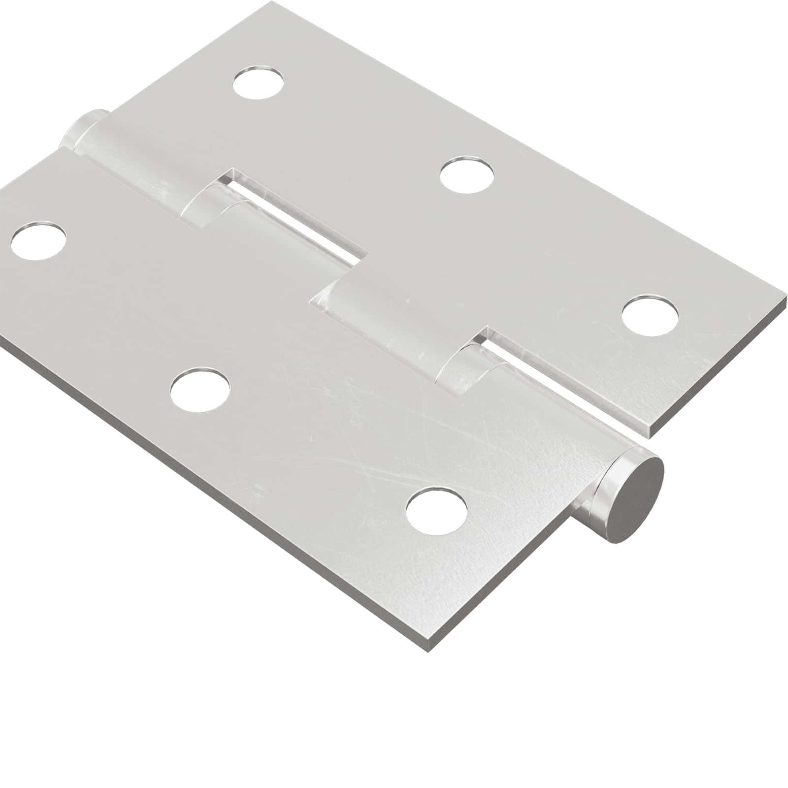 Bisagra 2 pcs Plateado 50 x 38 x 1,3 mm Acero