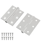 Bisagra 2 pcs Plateado 50 x 38 x 1,3 mm Acero