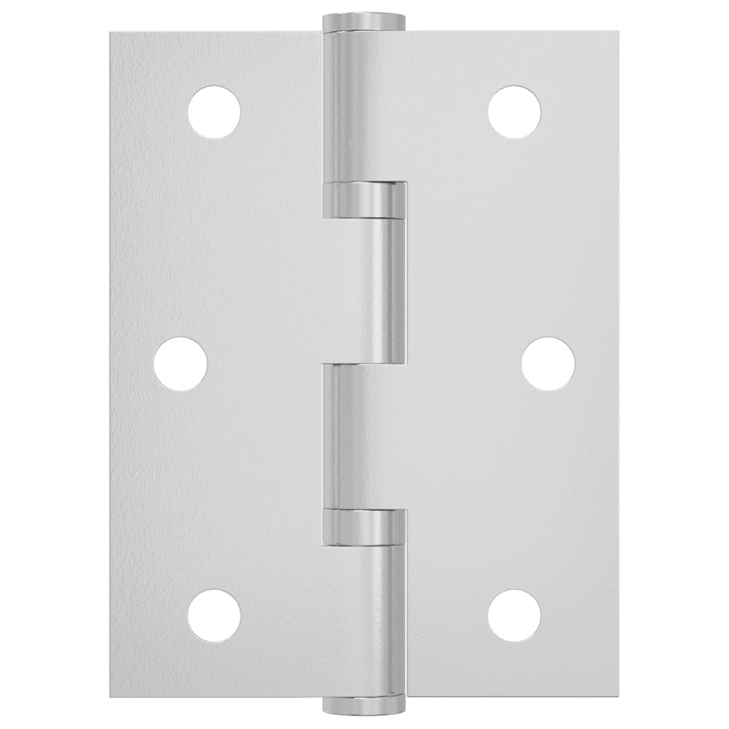 Bisagra 2 pcs Plateado 50 x 38 x 1,3 mm Acero