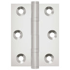 Bisagra 2 pcs Plateado 50 x 38 x 1,3 mm Acero