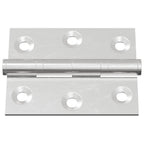 Bisagra 2 pcs Plateado 50 x 38 x 1,3 mm Acero