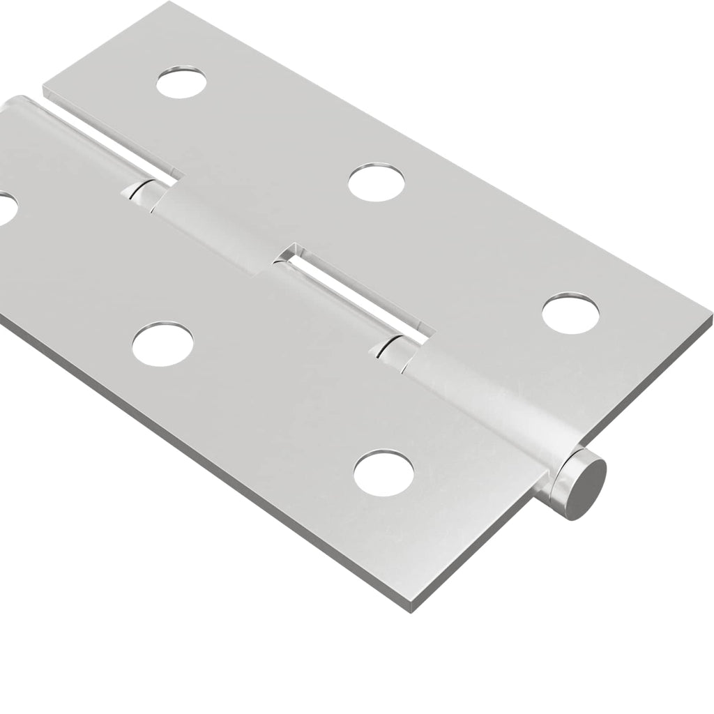 Bisagra Liso 12 pcs Plateado 58 x 35 x 1 mm Acero