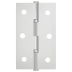 Bisagra Liso 12 pcs Plateado 58 x 35 x 1 mm Acero
