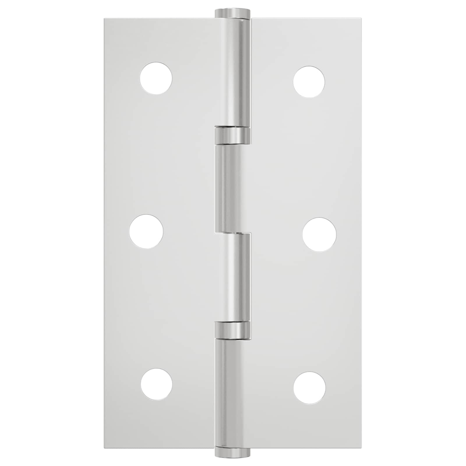 Bisagra Liso 12 pcs Plateado 58 x 35 x 1 mm Acero