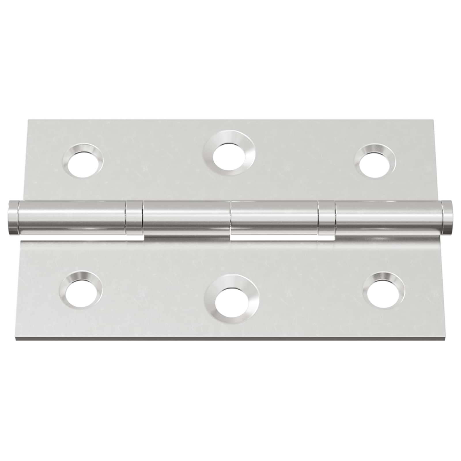 Bisagra Liso 12 pcs Plateado 58 x 35 x 1 mm Acero