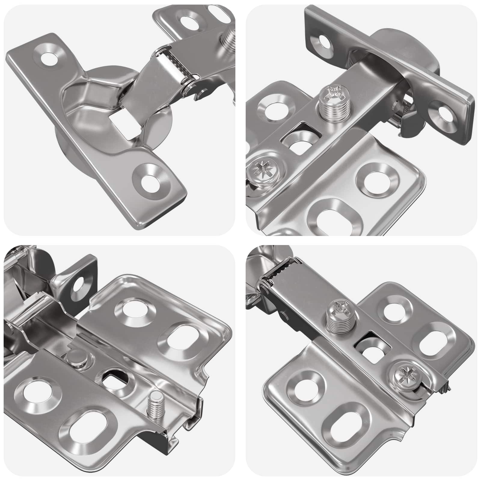 Bisagra 12 pcs Níquel 85 x 52,5 x 9,5 mm Hierro