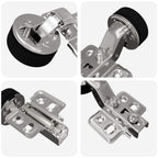 Bisagra 12 pcs Plateado 35 mm Hierro