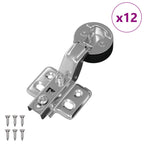 Bisagra 12 pcs Plateado 35 mm Hierro