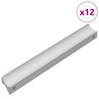 Mango Liso 12 pcs Plateado 105.7 x 7.4 x 15.5 mm Aluminio