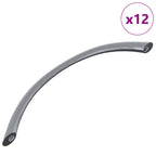 Mango 12 pcs Plateado 107 x 3.6 x 23 mm Acero inoxidable