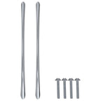 Mango 12 pcs Plateado 107 x 3.6 x 23 mm Acero inoxidable