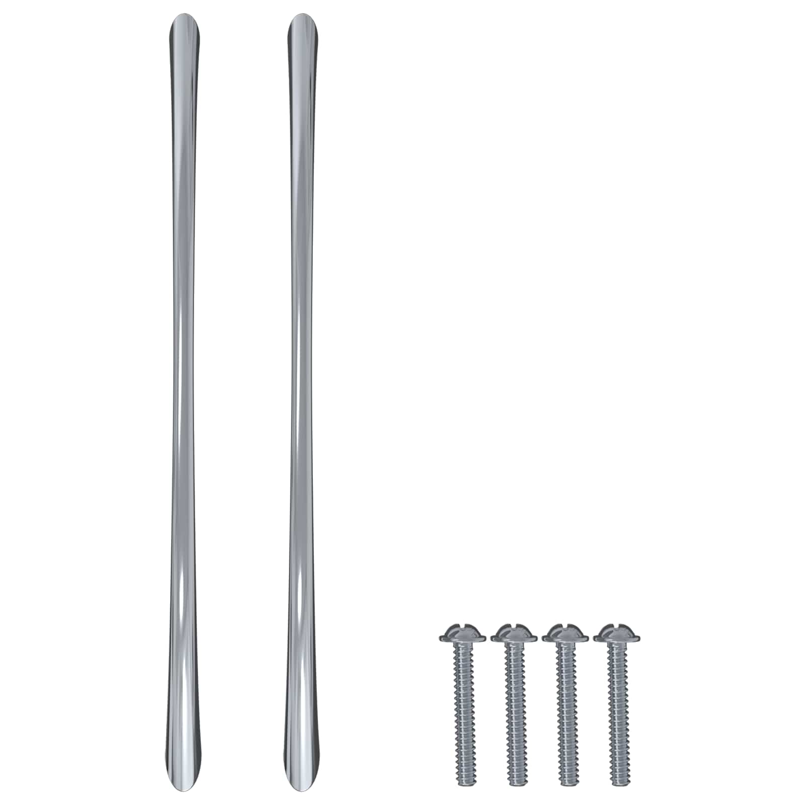 Mango 12 pcs Plateado 107 x 3.6 x 23 mm Acero inoxidable