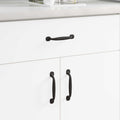 Manija de muebles 2 pcs Negro 130 x 19,4 x 22,3 mm Aluminio
