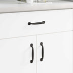 Manija de muebles 2 pcs Negro 130 x 19,4 x 22,3 mm Aluminio