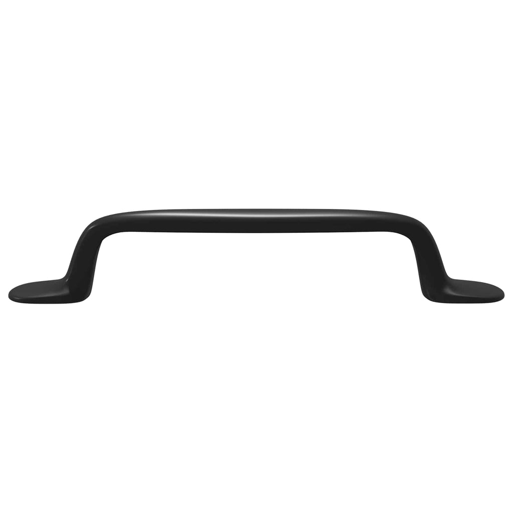 Manija de muebles 2 pcs Negro 130 x 19,4 x 22,3 mm Aluminio