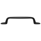 Manija de muebles 2 pcs Negro 130 x 19,4 x 22,3 mm Aluminio
