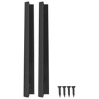 Mango 12 pcs Negro 120 x 39.6 x 17 mm Aluminio