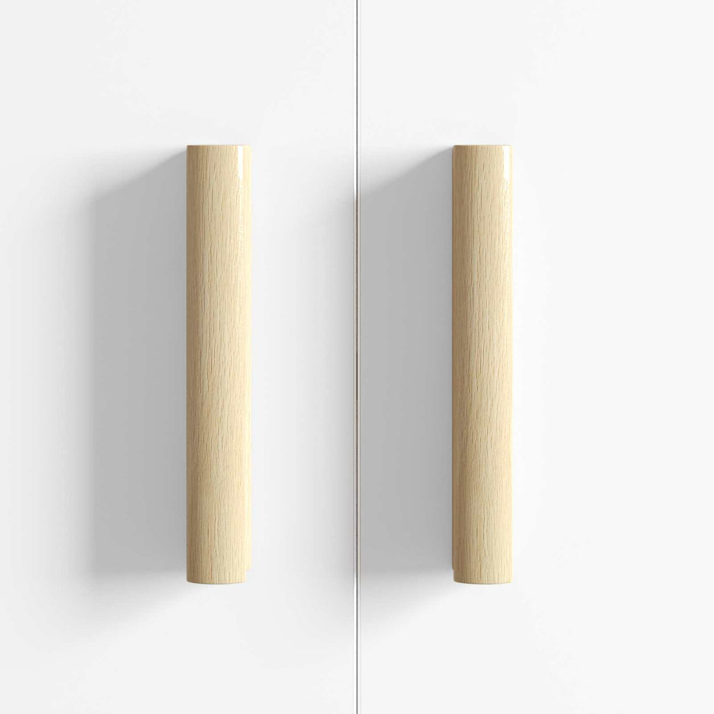 Mango Recto 12 pcs Color Madera Natural 130 x 25 x 30 mm