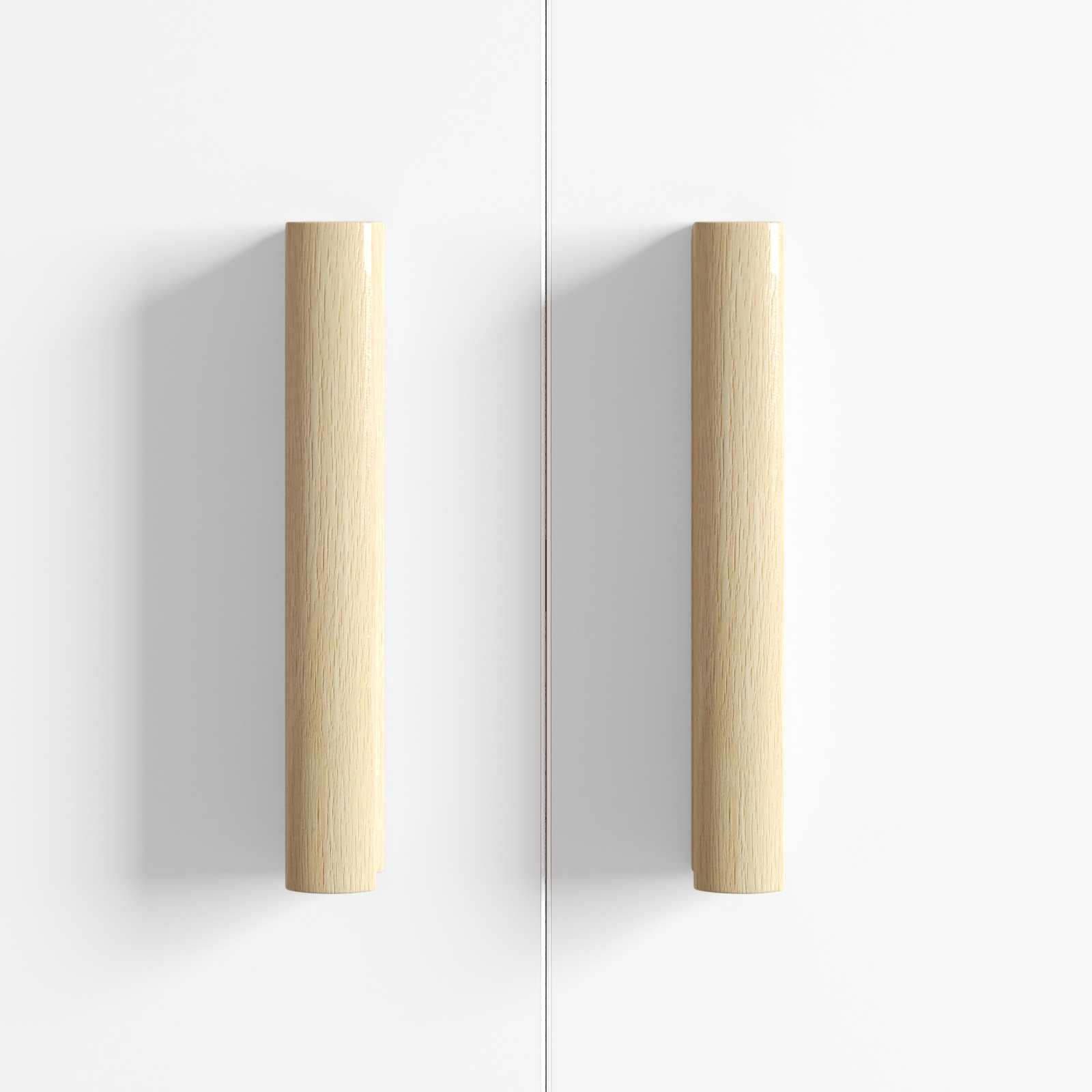 Mango Recto 12 pcs Color Madera Natural 130 x 25 x 30 mm