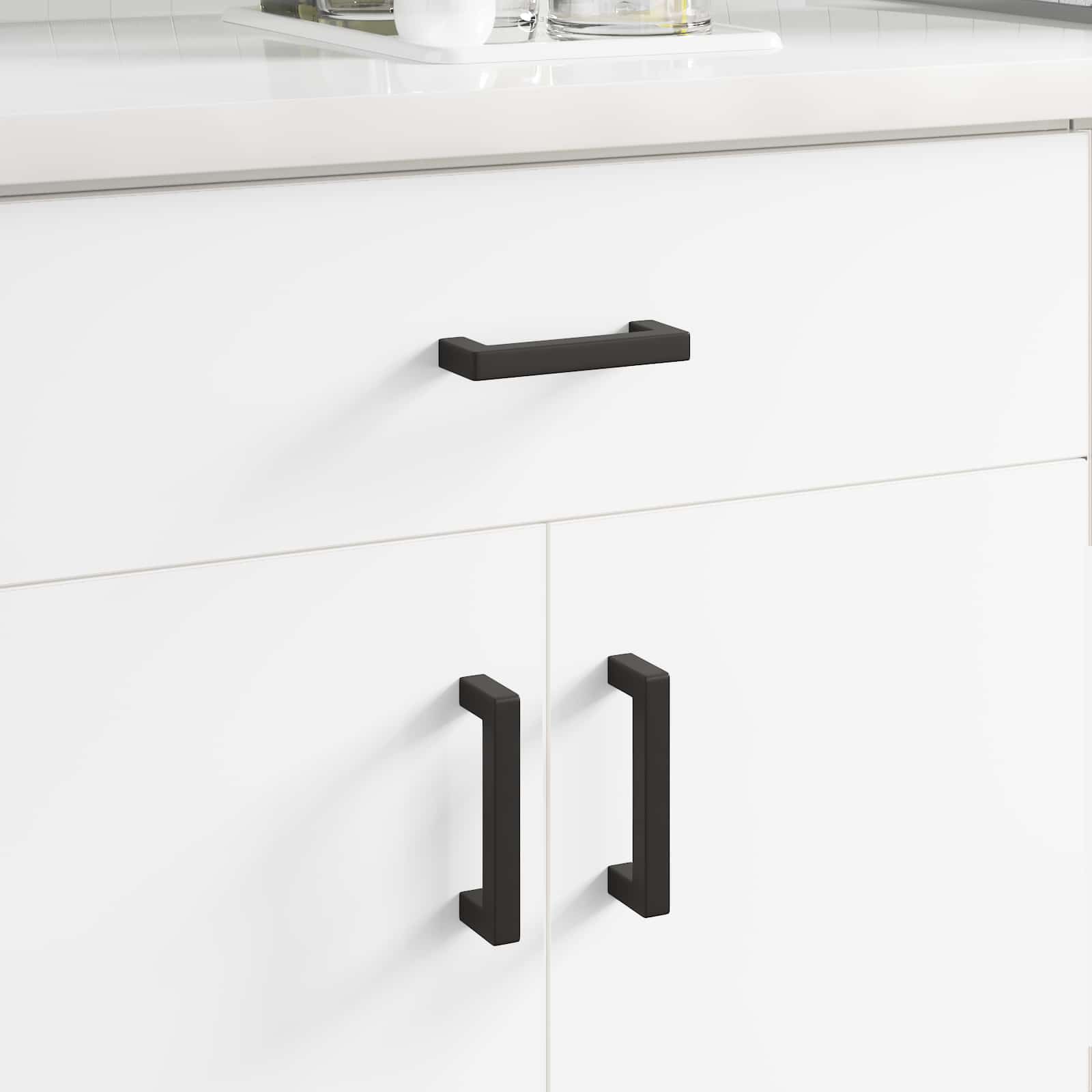Manija de muebles 530 pcs Negro 105 x 12 x 36 mm Hierro