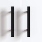 Manija de armario 12 pcs Negro 150 x 12,3 x 35,2 mm