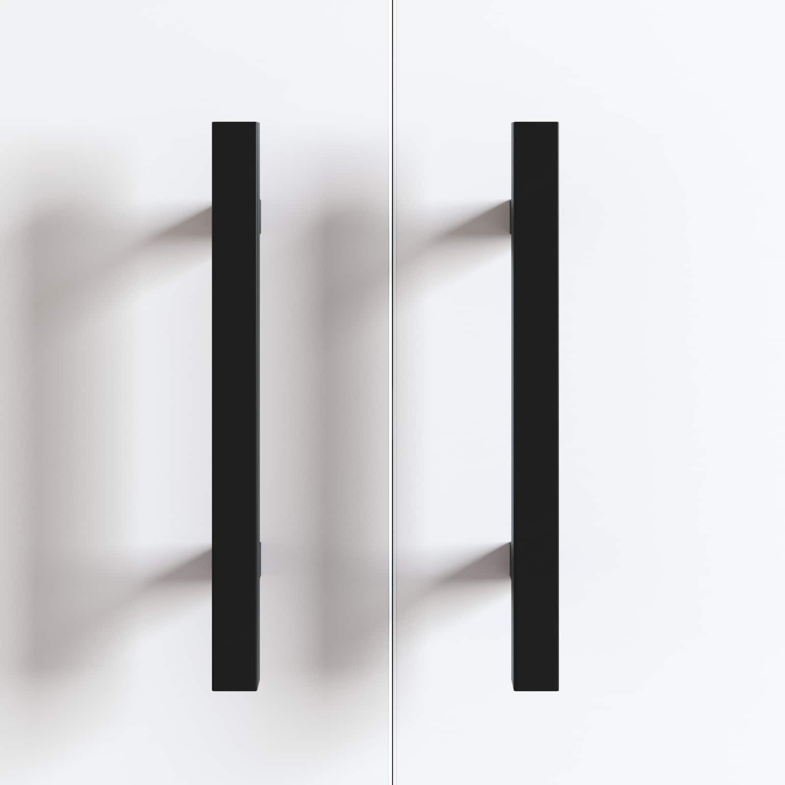 Manija de armario 12 pcs Negro 150 x 12,3 x 35,2 mm
