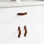 Cabinet Handles 2 pcs Brown 140 x 25 x 2.3 mm PU