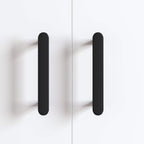 Manija de armario 12 pcs Negro 121 x 16.6 x 28.3 mm Hierro