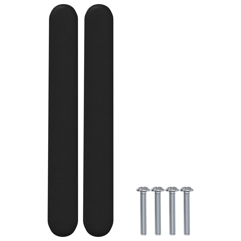 Manija de armario 12 pcs Negro 121 x 16.6 x 28.3 mm Hierro